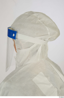 Daya Jones Nurse in Protective Suit A Pose head protective…